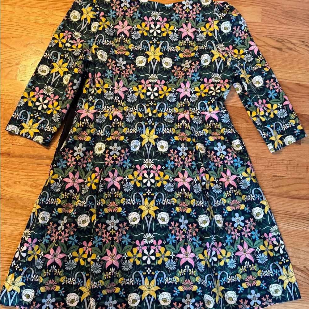 Boden Dress in Multicolor Floral Print  - Sz 16/18